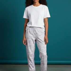 Athleta Brooklyn Light pink Camouflage lined Joggers